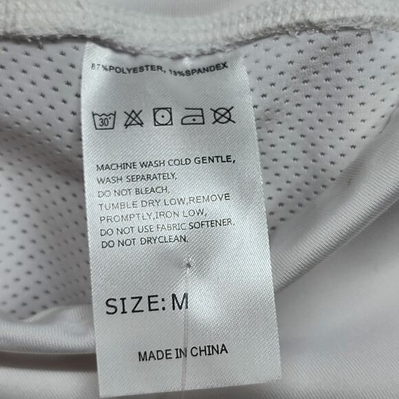 NWT Sanity Women’s Medium White Tennis Skirt w Shorts Under Pockets Pickleball - Picture 8 of 10